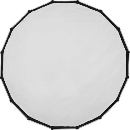 Godox 120CM 150CM Foldable Quick Release Bowens Mount Parabolic Umbrella Softbox with Front and Inner Diffusers, Silver Interior for Photography QR-P120T QR-P150T