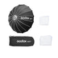 GODOX S65T/85T/120T Bowens Mount 65cm/85cm/120cm Foldable Quick Release Umbrella Softbox with Collapsible, Removable Front and Inner Diffuser for Photography and Studio Lighting Equipments