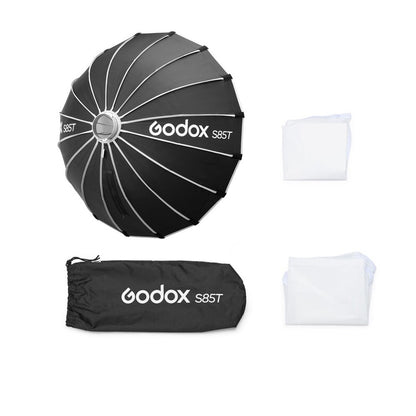 Godox S65T / 85T / 120T / 105T Bowens Mount 65cm/85cm/120cm/105cm Foldable Quick Release Umbrella Softbox with Collapsible, Removable Front and Inner Diffuser for Photography and Studio Lighting Equipments