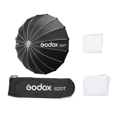 Godox S65T / 85T / 120T / 105T Bowens Mount 65cm/85cm/120cm/105cm Foldable Quick Release Umbrella Softbox with Collapsible, Removable Front and Inner Diffuser for Photography and Studio Lighting Equipments