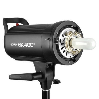 Godox SK400II-D SK400II-E Daylight 400W 3-Kit / 2-Kit 2.4G Strobe Flash Kits with Bowens S Front Accessory Mount, 5600K CCT Range, Anti-Preflash Function for Professiol Photography and Studio Lighting Equipment