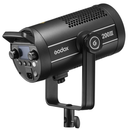 Godox SL150III SL200III 2-Kit 160W 215W Daylight Studio Video Light with Silent Passive Cooling System, 5600K CCT Range, 100-240 VAC Power, Onboard, Bluetooth & App Controls for Professiol Photography and Studio Lighting Equipment