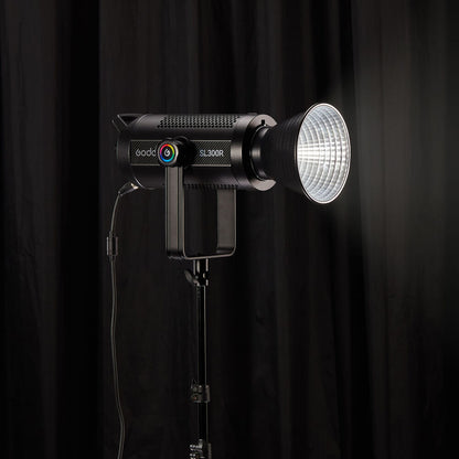 Godox SL300R RGB 10,000K Wireless LED Video Light with Bowens Mount, Effect Presets, Dual Cooling Fans, Onboard, App Control, and Rotatable Yokes for Camera Lighting Studio Photography