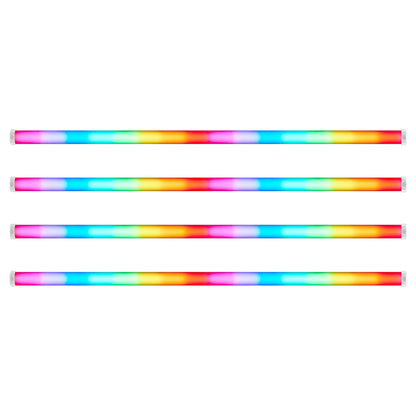 Godox KNOWLED TP4R 8-Light Pixel RGB Studio 122cm Tube Lights Kit Set and TP-P600KIT Power Box, Onboard, DMX, CRMX, RDM, Bluetooth, Wireless App Controls and 17 Special Effect Presets for Studio Light Production and Photography