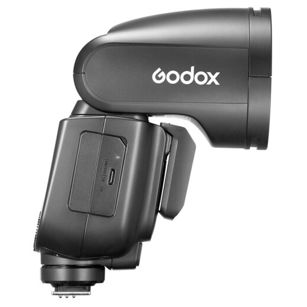 Godox V1Pro C Flash with Round Head, Auto Zoom Control, Range 28-105mm, Tilts 7 to 120, Rotates 330 Degree Built-In LED Modeling Lamp for Canon E-TTL, E-TTL II