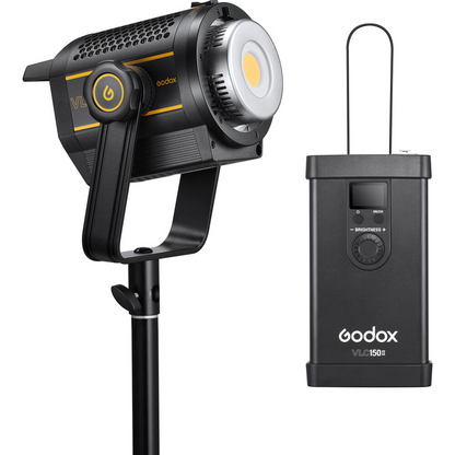 [CLEARANCE] Godox VL150 LED Video Light 150-Watts 5600K with Remote Control LCD Display Controller Box Fast Cooling Quiet Fan