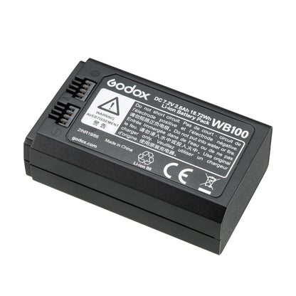 Godox WB100 2600mAh Lithium-Ion Rechargeable Battery for AD100PRO Pocket Flash  - Studio Lighting and Equipment Accessories