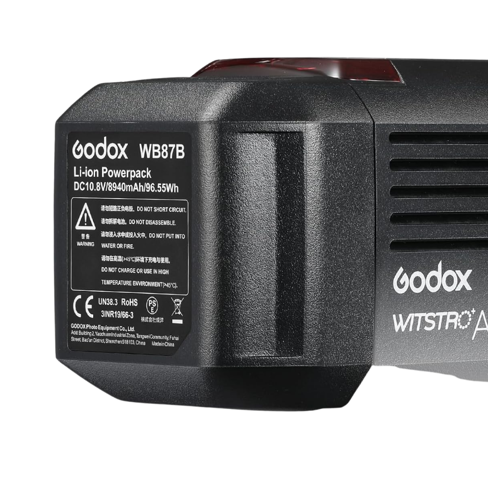 Godox WB87B WB87 8940mAh Rechargeable Lithium-Ion Battery Pack for AD600 / AD600B / AD600M / AD600BM Series with 500 Full Power Flashes