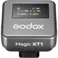 Godox Magic XT1 2 Person Dual TX + RX 2-Channel Wireless Omnidirectional Microphone System 3.5mm TRS / USB Type-C Ports with 200m Max Wireless Range, 680mAh RX Charging Case Max 16hrs Battery Life and OLED Touchscreen and Onboard Controls