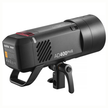 Godox AD400PRO II 400W TTL Outdoor Flash HSS 2.4Ghz Wireless X System 30W Bi-Color Modeling Lamp & Bowens Mount Adapter Compatible for Photography Lighting and Studio Equipment | AD400 PRO II