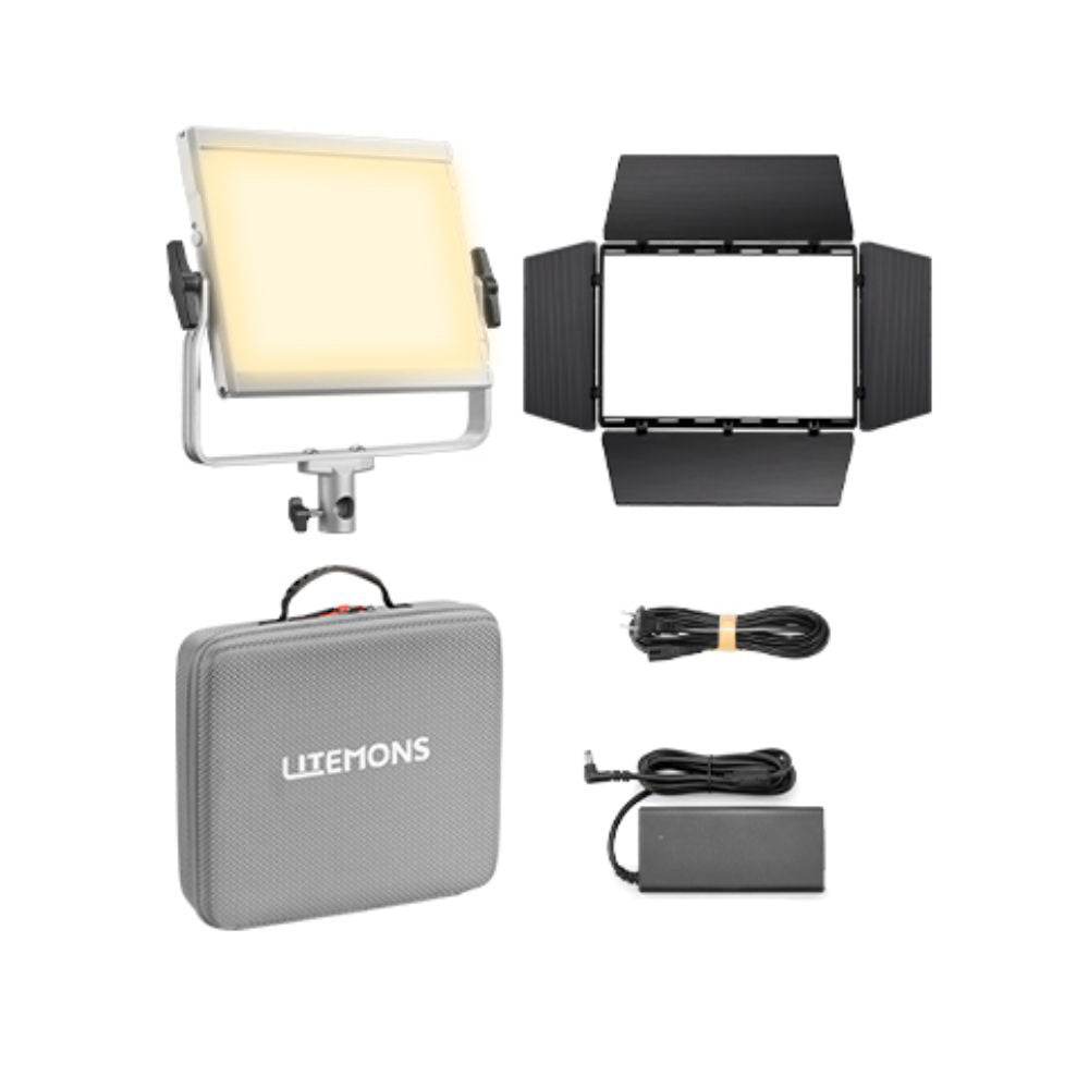 Godox LiteMons LP1200 Series Bi-Color / RGB LED Light Panel with 2800-6500K / 1800-10,000K CCT, Optional V-Mount Battery Power, Onboard & App Control for Live Streaming, Vlogging, Video Content Creation & Studio Lighting | LP1200BI LP1200R