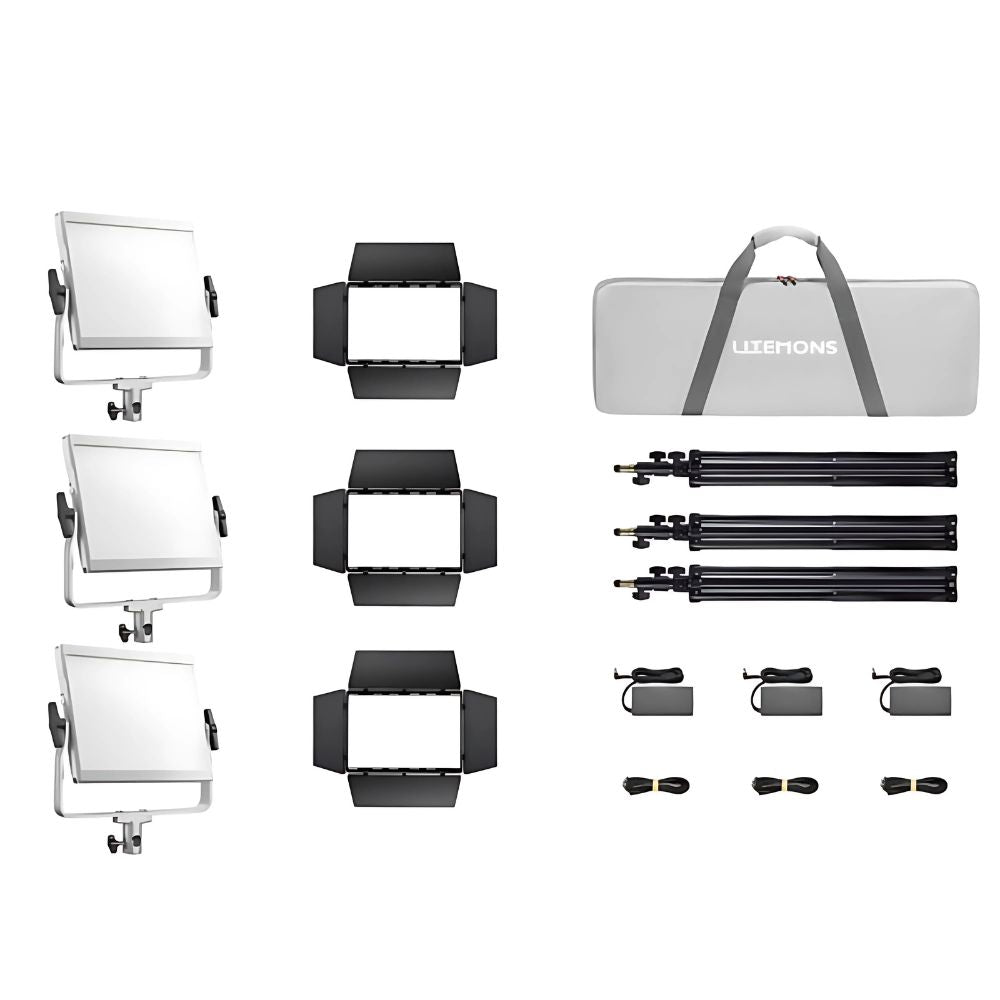 Godox LiteMons LP1200 Series Bi-Color / RGB LED Light Panel with 2800-6500K / 1800-10,000K CCT, Optional V-Mount Battery Power, Onboard & App Control for Live Streaming, Vlogging, Video Content Creation & Studio Lighting | LP1200BI LP1200R