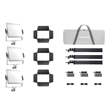 Godox LiteMons LP1200 Series Bi-Color / RGB LED Light Panel with 2800-6500K / 1800-10,000K CCT, Optiol V-Mount Battery Power, Onboard & App Control for Live Streaming, Vlogging, Video Content Creation & Studio Lighting | LP1200BI LP1200R