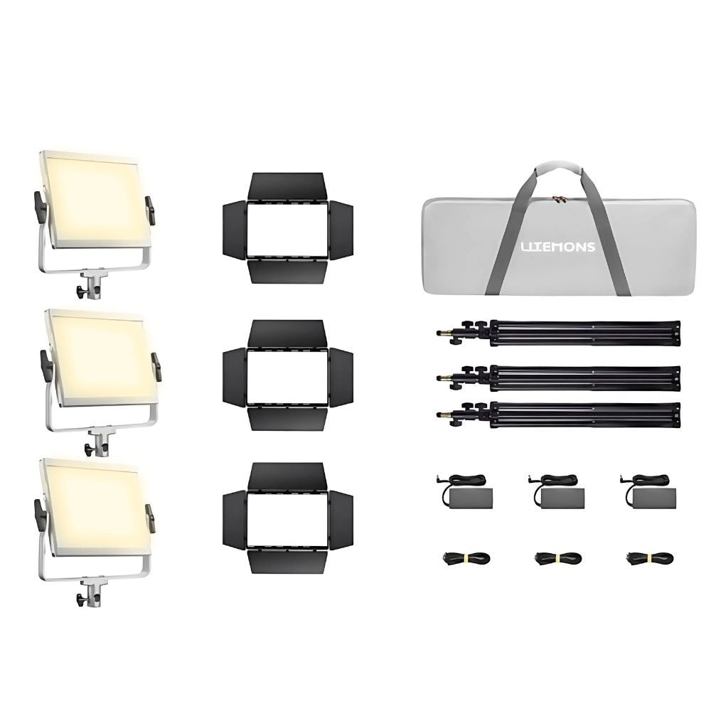 Godox LiteMons LP1200 Series Bi-Color / RGB LED Light Panel with 2800-6500K / 1800-10,000K CCT, Optional V-Mount Battery Power, Onboard & App Control for Live Streaming, Vlogging, Video Content Creation & Studio Lighting | LP1200BI LP1200R