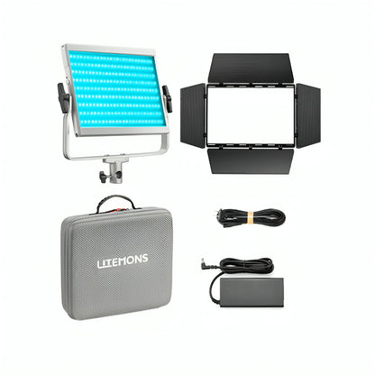 Godox LiteMons LP1200 Series Bi-Color / RGB LED Light Panel with 2800-6500K / 1800-10,000K CCT, Optional V-Mount Battery Power, Onboard & App Control for Live Streaming, Vlogging, Video Content Creation & Studio Lighting | LP1200BI LP1200R