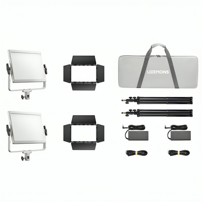 Godox LiteMons LP1200 Series Bi-Color / RGB LED Light Panel with 2800-6500K / 1800-10,000K CCT, Optiol V-Mount Battery Power, Onboard & App Control for Live Streaming, Vlogging, Video Content Creation & Studio Lighting | LP1200BI LP1200R