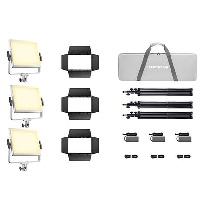 Godox LiteMons LP600 Series Bi-Color / RGB 10x8" LED Light Panel with 2800-6500K / 1800-10,000K CCT, Optiol NP-F Battery Power, Onboard & App Control for Live Streaming, Vlogging, Video Content Creation & Studio Lighting | LP600BI LP600R