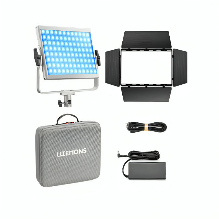 Godox LiteMons LP600 Series Bi-Color / RGB 10x8" LED Light Panel with 2800-6500K / 1800-10,000K CCT, Optional NP-F Battery Power, Onboard & App Control for Live Streaming, Vlogging, Video Content Creation & Studio Lighting | LP600BI LP600R