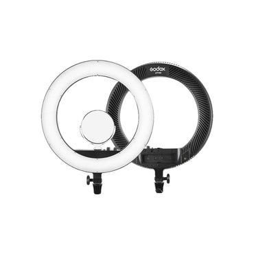 Godox LR160 19-inch Bi-Color LED Ring Light with Mirror Phone Holder for Vlogging, Content Creation, and Live Selling  Black / Pink