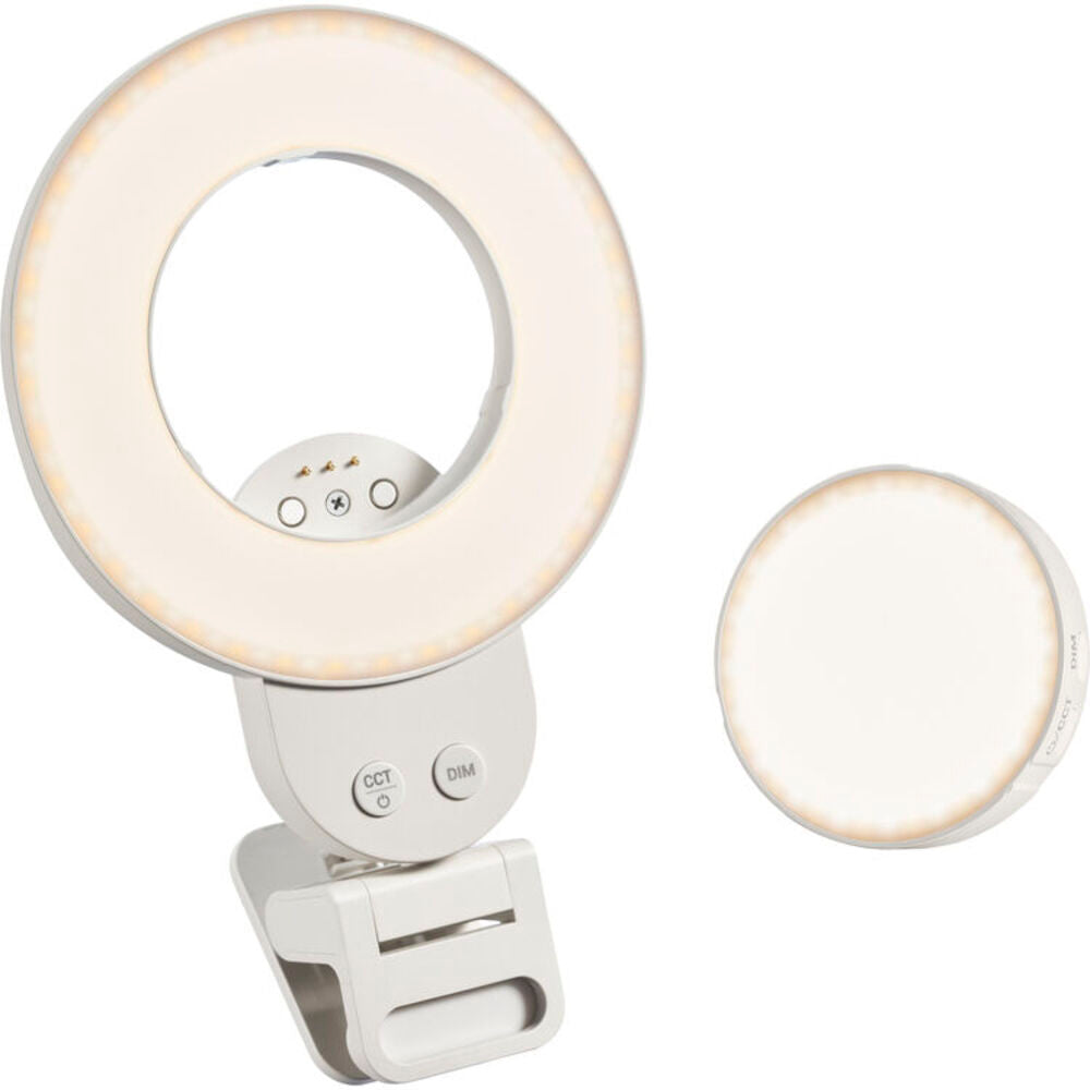 Godox LR15Bi Magnetic | LR30Bi Clip On with Detachable Mirror Bi Color LED Ring Lights