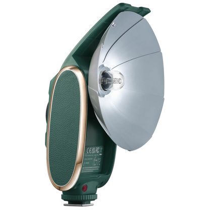 Godox Lux Senior Retro Camera Flash with Manual & Auto Modes, Collapsible Reflector, USB-C Port for Canon, Nikon, Fujifilm, Olympus, Sony Cameras - Available Colors