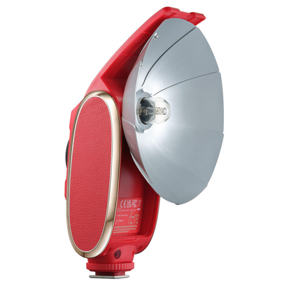 Godox Lux Senior Retro Camera Flash with Manual & Auto Modes, Collapsible Reflector, USB-C Port for Canon, Nikon, Fujifilm, Olympus, Sony Cameras - Available Colors