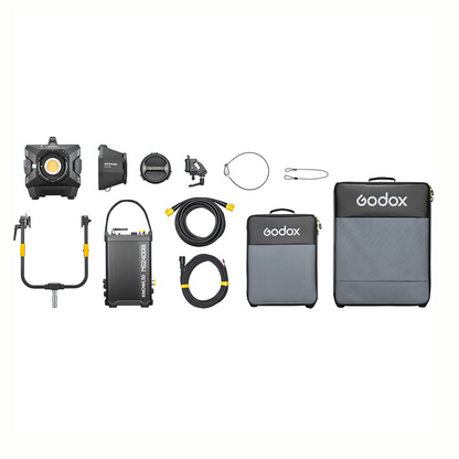 Godox KNOWLED MG2400Bi Bi-Color LED Monolight & MG2400R RGBW Full-Color LED Monolight with 2600W Bi-Color, 2650W RGB, 1800–10,000K, 96+ CRI/TLCI, IP65 Weather Resistance, Multiple Control Options for Professional, Cinematic Production