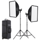 Godox SL100D SL100BI K2 Daylight / Bi-Color 2-Kit Studio Video Light with Bowens S Front Accessory Mount, 5600K / 2800K~6500K CCT Range, 8 / 11 Special Lighting Effects, App Control for Professional Photography & Studio Lighting Equipment