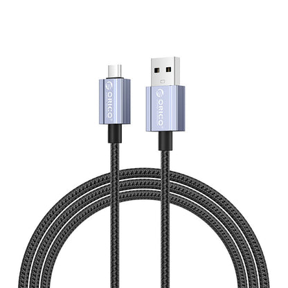 [CLEARANCE] ORICO GQAM (1m) USB-A 2.0 to microUSB Fast Charging Data Cable 5V/2.1A 10.5W, 480Mbps Transmission Rate, Nylon-Braided Aluminum Alloy for microUSB Port Devices, Smartphones, Android, Tablet
