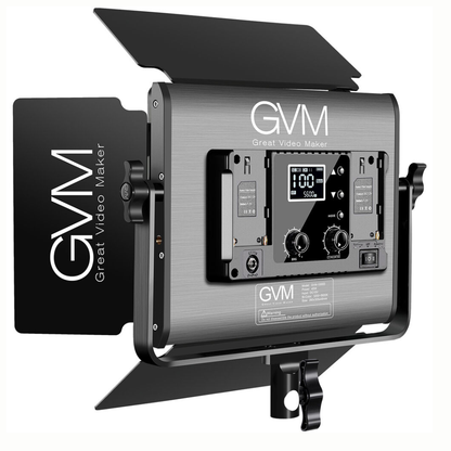 GVM 1000D RGB LED Light Panel 2-Light | 3-Light Kit Set with Onboard Controls, App Connect Bluetooth, 8 Lighting Effect Presets for Studio Photo Video Equipment