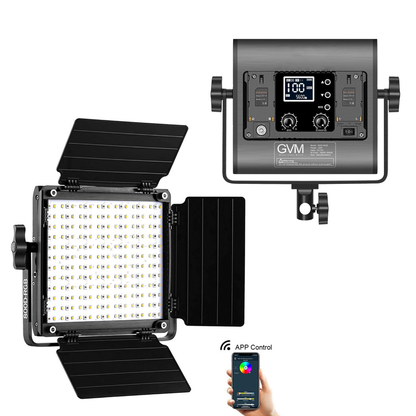 GVM 800D-II RGB LED Light Panel 2-Light | 3-Light Kit Set