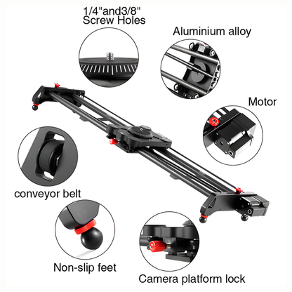 GVM GR-120QD 48" / GR-80QD 32" Carbon Fiber Motorized Camera Slider