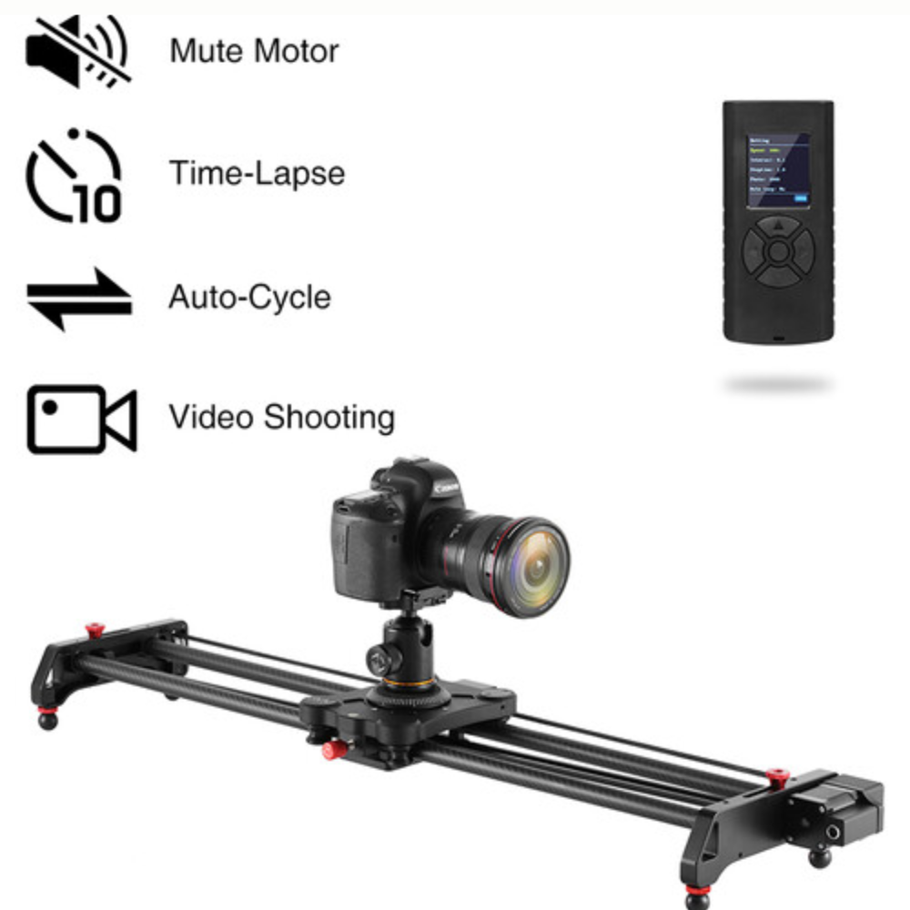 GVM GR-120QD 48" / GR-80QD 32" Carbon Fiber Motorized Camera Slider