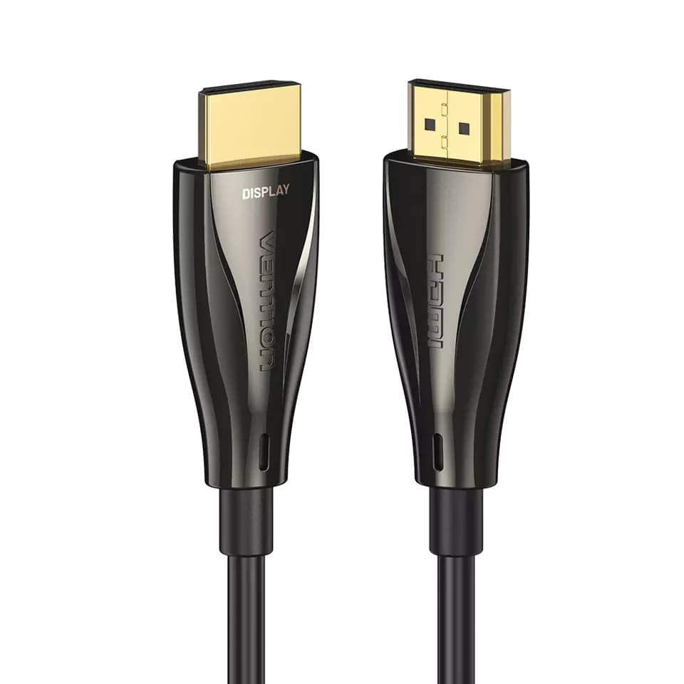 VENTION オプティカルHDMI Male to Male HDケーブル 100M 亜鉛合金タイプ ブラック AL-1529 オーディオ関連 代引不可 Vention Flat Nylon Braided HDMI™-A Male to Male 8K HD Cable 2M Black