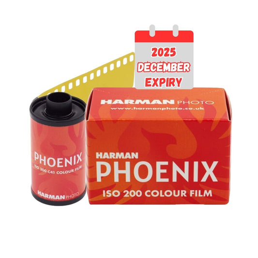 ILFORD Harman Phoenix 200 35mm ISO Medium Speed Punchy Vibrant Color High Grain Negative Film with 36 Exposures for Film Camera Photography