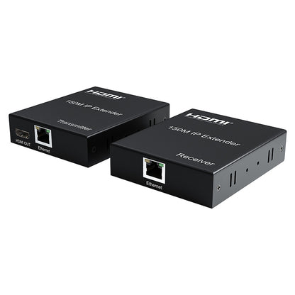ArgoX 1080p HDMI IP Extender Full HD Video Transmitter Receiver with Up to 150m Transmission Range, Cat5e Cat6 Ethernet Network Port, Support HDCP1.4, Multi-Point Connection Mode for PC, TV, Monitor, Laptop | HDES28