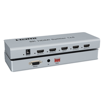 ArgoX Ultra HD 2.0 HDMI Splitter 1X2 / 1X4 / 1X8 - 8K 60Hz Input Video Switcher with IR Control Function, Supports HDR 3D Video Format, EDID Management, Output Downscaling for TV, Monitor, Projector, PC | HDSP8K-2 HDSP8K-4 HDSP8K-8