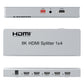 ArgoX Ultra HD 2.0 HDMI Splitter 1X2 / 1X4 / 1X8 - 8K 60Hz Input Video Switcher with IR Control Function, Supports HDR 3D Video Format, EDID Management, Output Downscaling for TV, Monitor, Projector, PC | HDSP8K-2 HDSP8K-4 HDSP8K-8