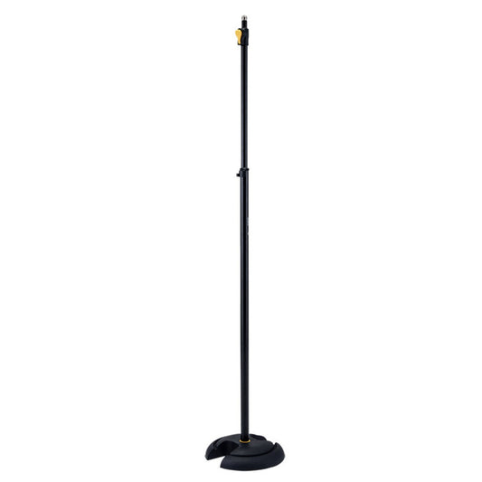 Hercules Base Microphone Stand with Quick-N-EZ Height Adjustment Grip Feature with EZ Mic Clip MS201B