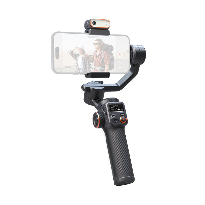 Hohem iSteady M6 and M6 Kit 3-Axis Smartphone Gimbal Stabilizer with AI Vision Sensor, iSteady 7.0 Anti-Shake Algorithm, 400g Load Capacity, 360 Degree Rotatable, Ultra Wide Angle Mode & OLED Display for Vloggers and Live-Streamers