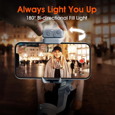 [CLEARANCE] Hohem ML-01 ML01 Magnetic Mini LED Fill Light with 3000K - 6500K Color Temperature, Brightness Adjustment, 180 Degrees Reverse Adjustable, 60 Mins Max Battery Life for XE Smartphone Gimbal Stabilizer