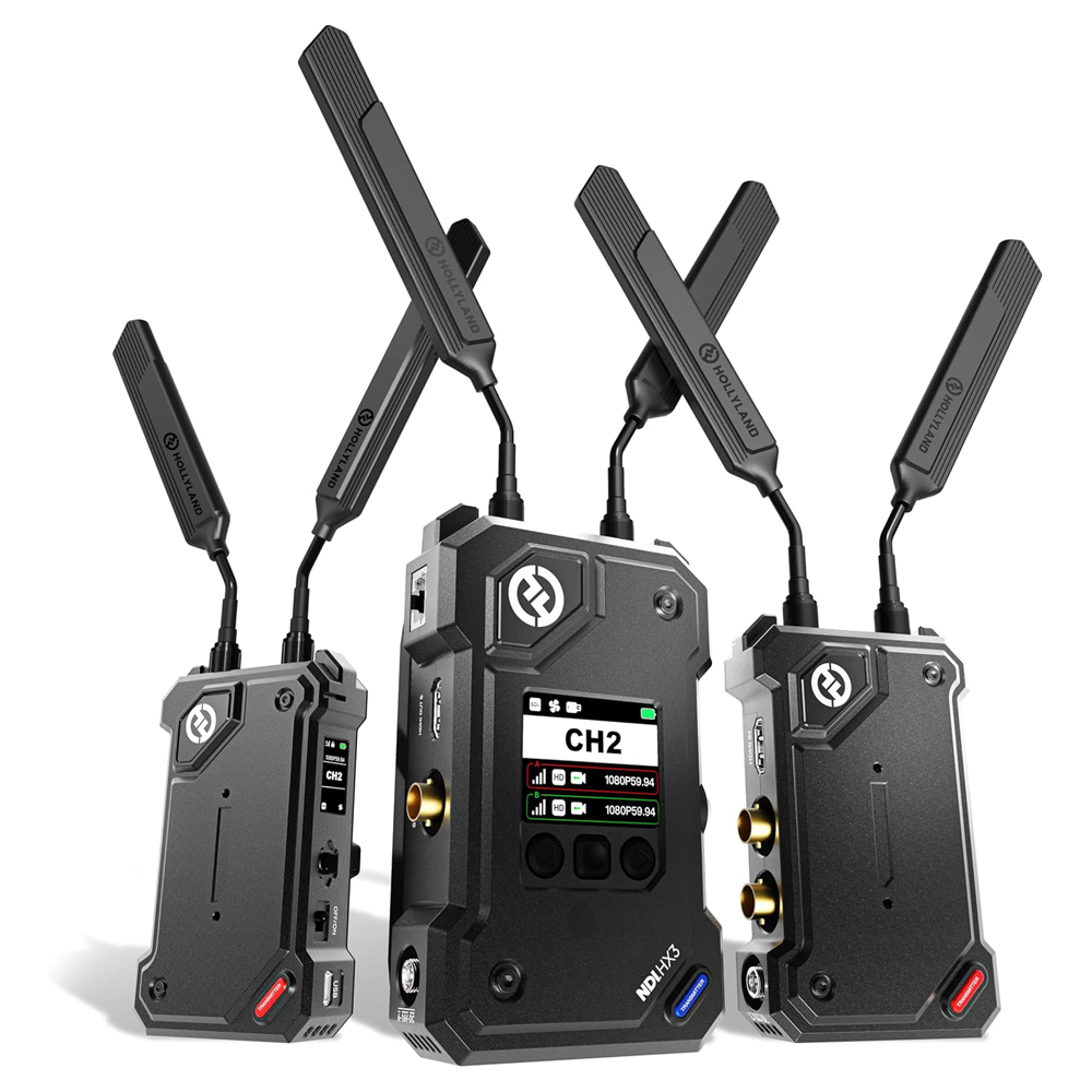 Hollyland Cosmo C2 FHD 1080P Wireless Video Transmission System with 2TX Transmitter and 1RX Receiver, HEVO 2.0 Solution Chip, SDI / HDMI Input Output Support for Live Streaming, Professional Filmmaking & Studio Production