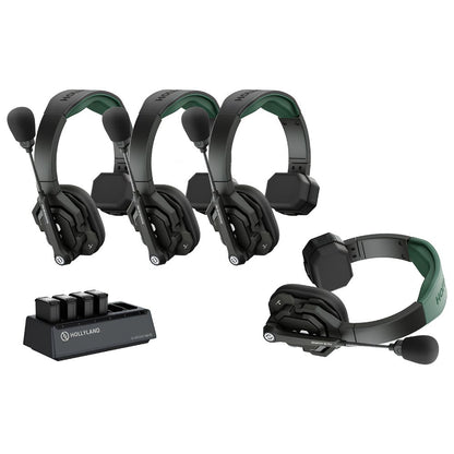Hollyland Solidcom SE Pro Wireless Intercom System 4-Set / 6-Set – Full‑Duplex Single‑Ear Headset, 1.9GHz