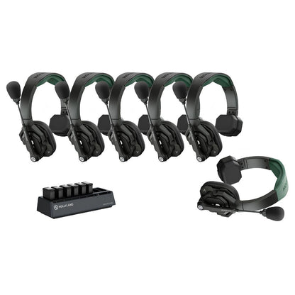 Hollyland Solidcom SE Pro Wireless Intercom System 4-Set / 6-Set – Full‑Duplex Single‑Ear Headset, 1.9GHz