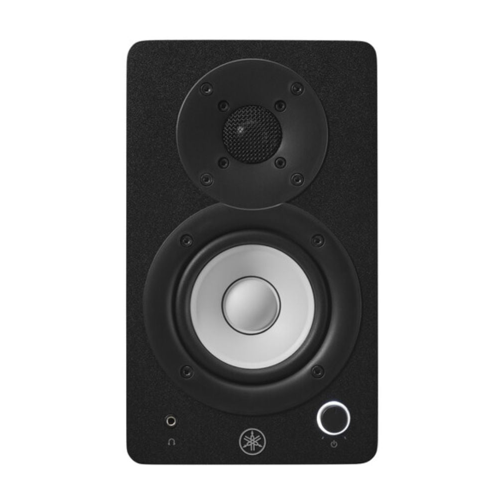 Yamaha HS3 3.5" (PAIR) Active 2-Way Bass Reflex Active Studio Monitor Speakers 26W Output Power for Music Production, Video Audio Editing - Black, White