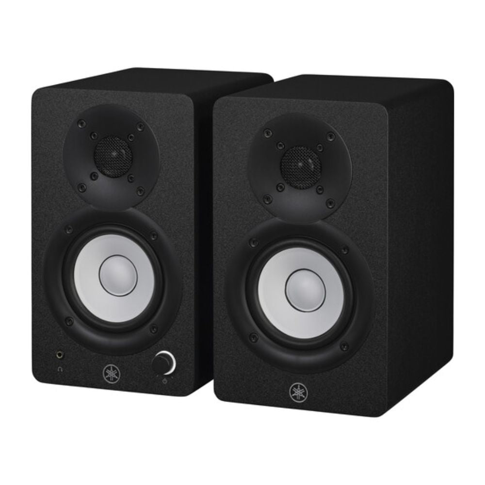 Yamaha HS3 3.5" (PAIR) Active 2-Way Bass Reflex Active Studio Monitor Speakers 26W Output Power for Music Production, Video Audio Editing - Black, White