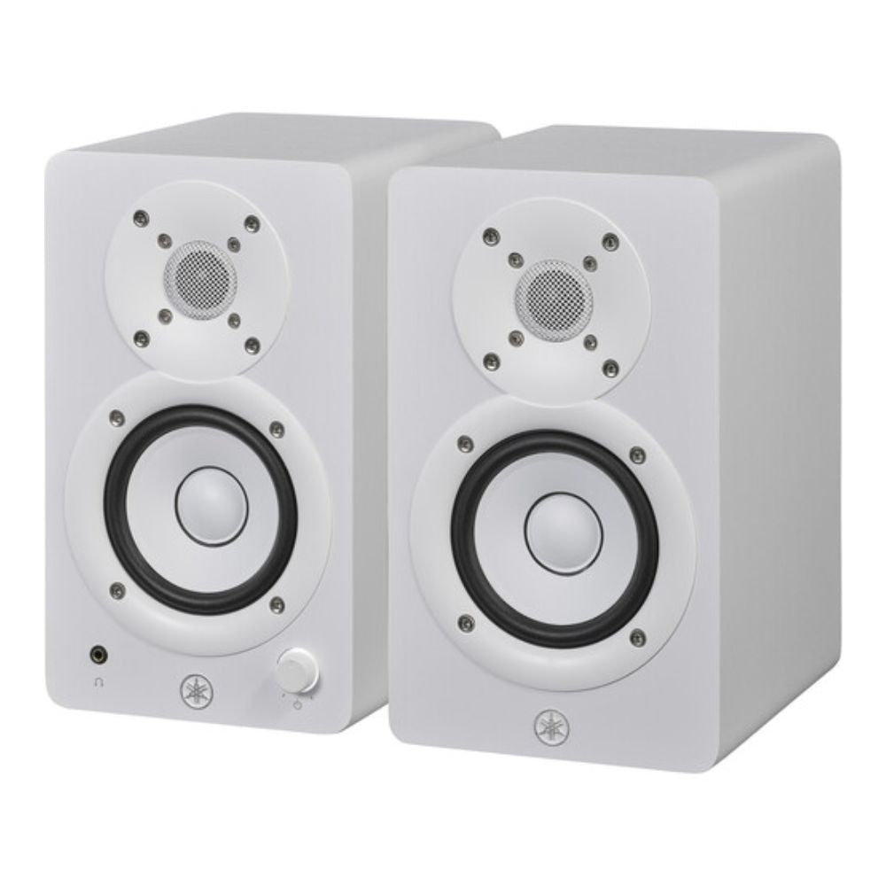 Yamaha HS3 3.5" (PAIR) Active 2-Way Bass Reflex Active Studio Monitor Speakers 26W Output Power for Music Production, Video Audio Editing - Black, White