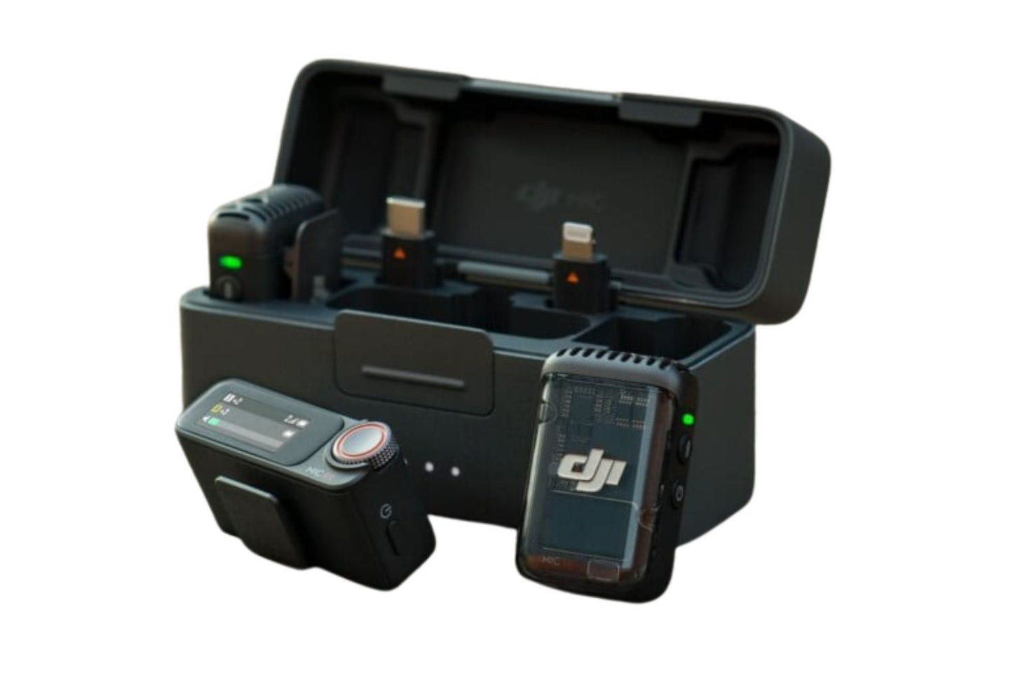 DJI MIC Wireless Lavalier Microphone System 250m Daul Channel Video  Recording