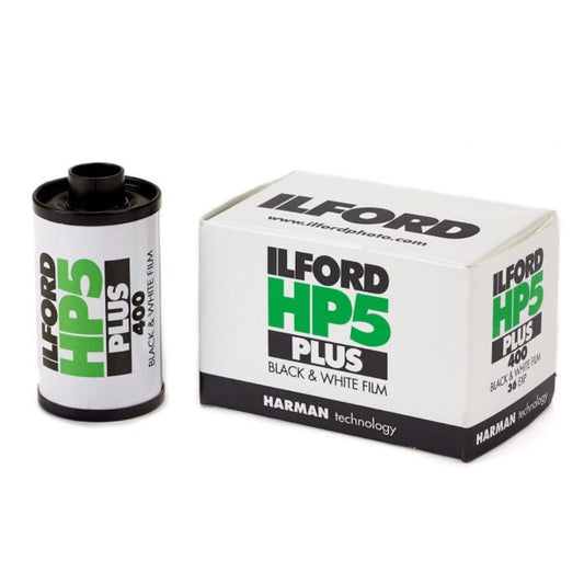 ILFORD HP5 Plus 135 35mm ISO 400 Black and White Negative Film with 36 Exposures and Wide Exposure Latitude, Medium Contrast for Film Photography