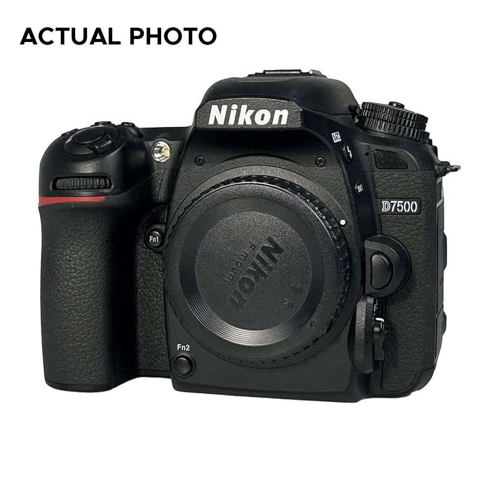 [PRE OWNED] Nikon D7500 DSLR Camera (2nd Hand) Used Body Only 20.9 Megapixel, DX-Format APS-C CMOS Sensor, 4K UHD 30p Video, 3.2" Tilt-Touch LCD Screen Display, WIFI and Bluetooth Connectivity